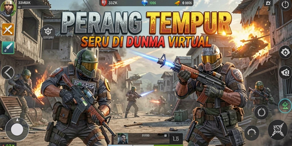 Gameplay seru 33ZK dengan aksi menegangkan di lapangan perang.