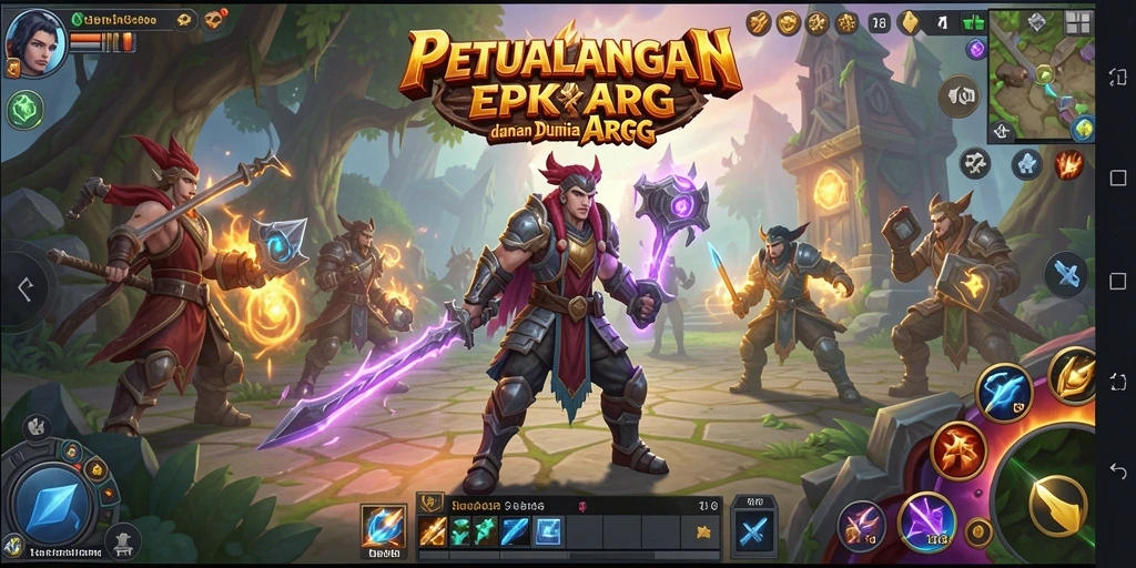 Tampilan seru dari gameplay ARPG di 8768.