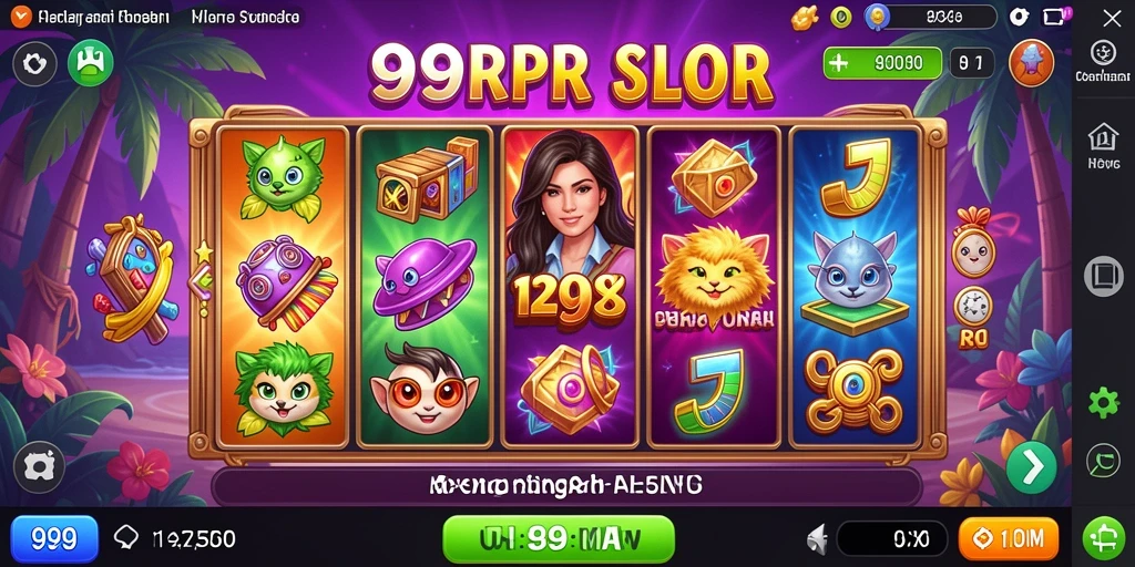 Screenshot gameplay Slot 99RP dengan fitur menarik dan grafis menawan.
