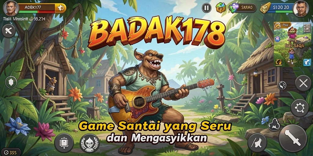 Tampilan menarik dari gameplay seru di BADAK178.