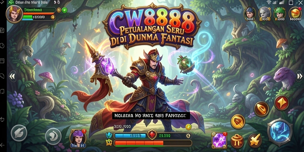 Tangkapan layar gameplay CW8888 menampilkan momen petualangan yang mendebarkan.