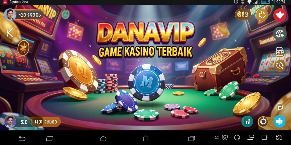 Tampilan gameplay menarik di aplikasi Kasino DANAVIP.