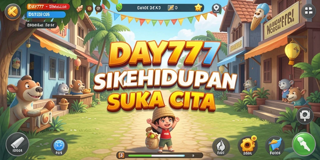 Tampilan gameplay <strong>DAY777</strong> yang menunjukkan pengalaman simulasi kehidupan yang menarik.