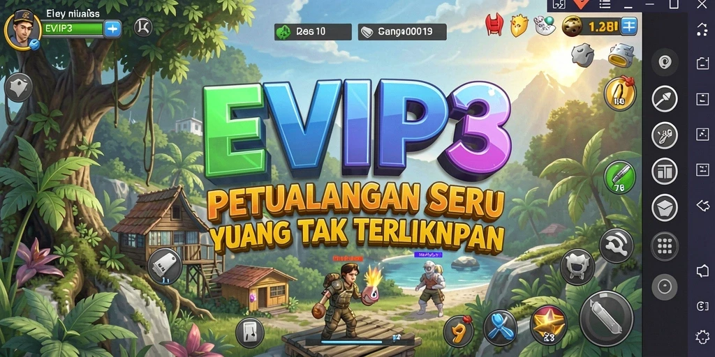 Tampilan menarik dari gameplay EVIP3 yang menampilkan petualangan seru.