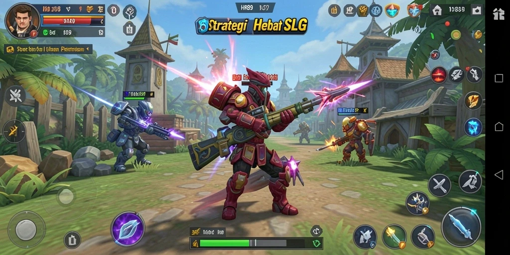 Gameplay HR89 yang seru dengan pertempuran strategis.