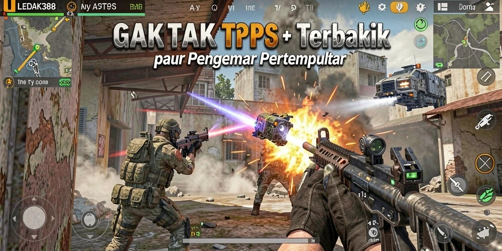 Gambaran gameplay TPS yang mendebarkan di LEDAK388.