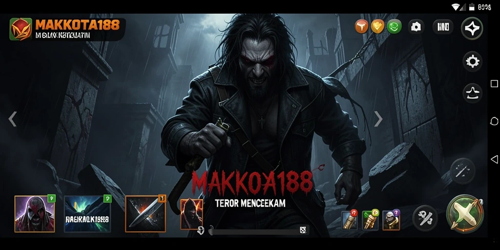 Gameplay seram dengan makhluk menakutkan yang mengintai.
