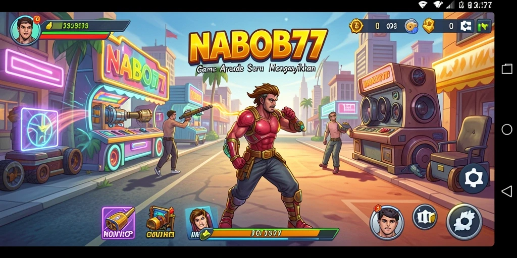 Tampilan gameplay NABOB77 yang penuh aksi dan seru.