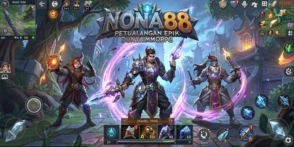 Gameplay non-stop NONA88 yang penuh aksi dan petualangan.