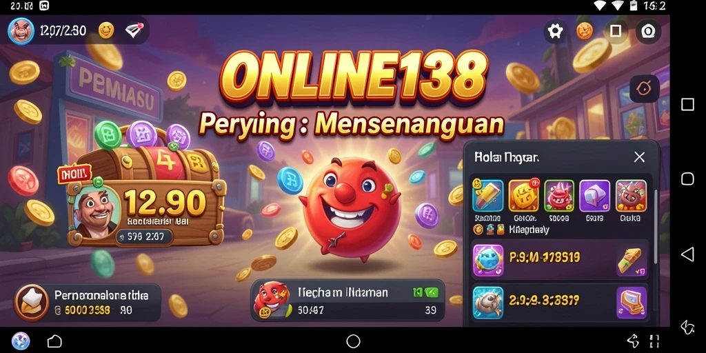Tampilan gameplay ONLINE138 yang menarik dan penuh warna.