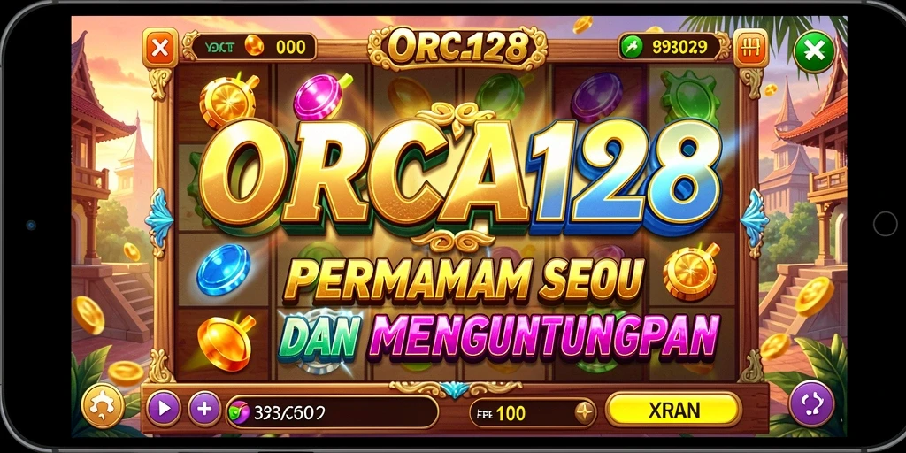 Tampilan gameplay mengesankan dari permainan Slot ORCA128.