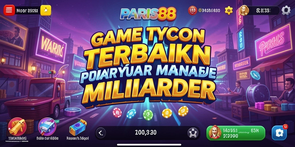 Tampilan menarik dari gameplay Tycoon PARIS88 dengan aktivitas seru.