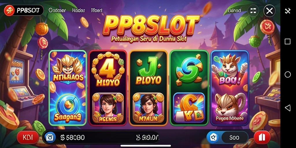 Tangkapan layar utama yang menampilkan gameplay petualangan dari PP8SLOT.