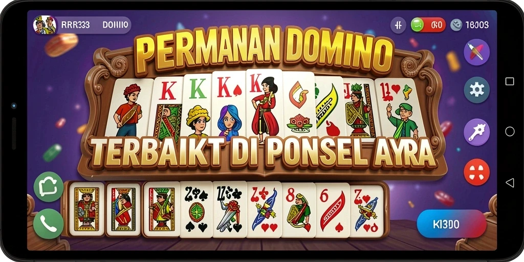 Screenshot gameplay RR33 dengan pemain sedang bertanding dalam permainan Domino.