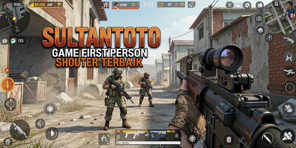 Tampilan gameplay menegangkan dari SULTANTOTO saat pertempuran sengit.