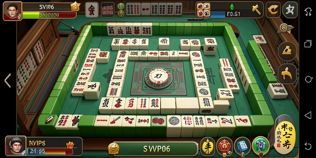 Screenshot utama SVIP6 menampilkan gameplay Mahjong yang menarik dan imersif.