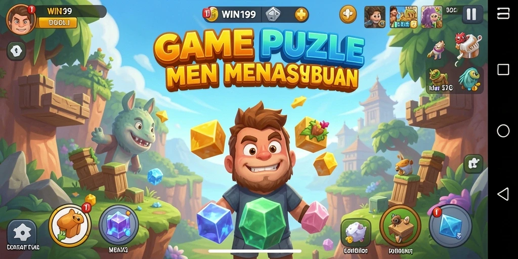 Tampilan gameplay WIN199 dengan berbagai teka-teki menarik.