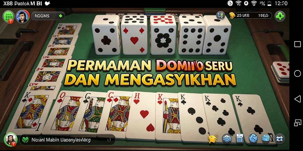 Screenshot gameplay X88 menampilkan aksi seru permainan Domino.